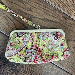 Vera Bradley quilted wristlet